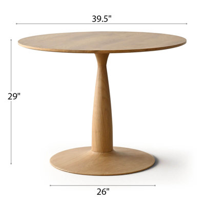 39.5"/34.5" Round Pedestal Dining Table