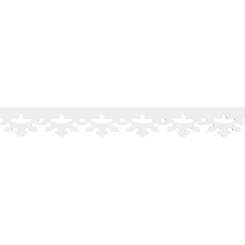 Garniture de course en PVC de qualité architecturale Norvège, H 6 po x L 48 po x P 0,63 po