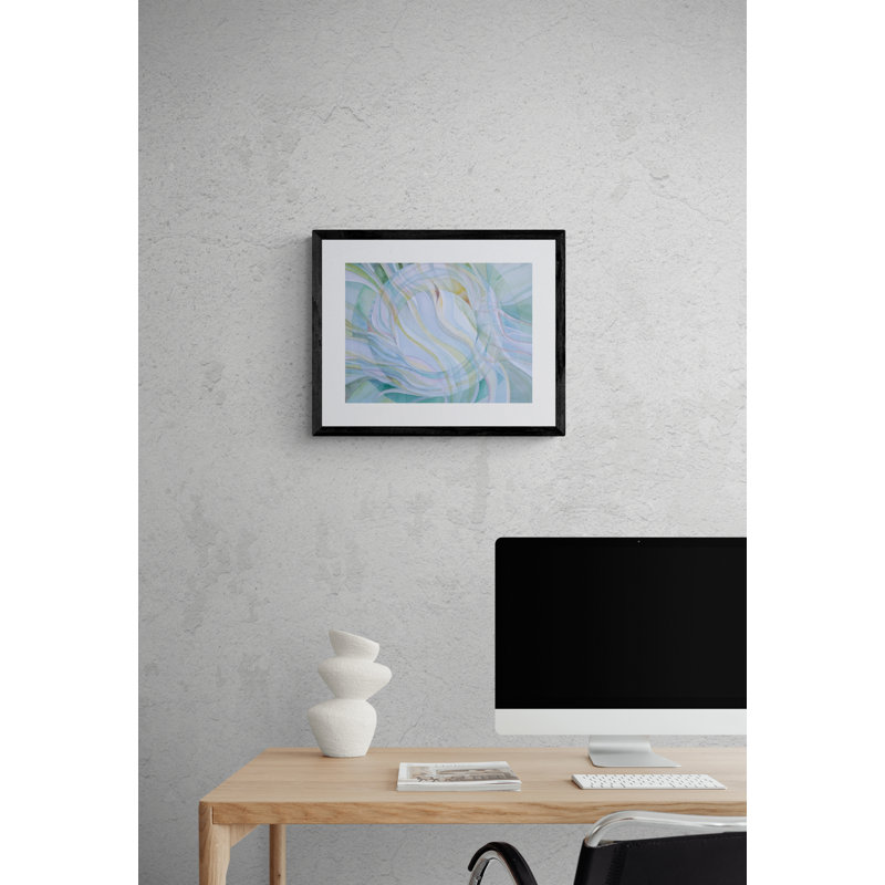 Meditation VI Print by Vivienne Andres, Black Framed Paper, 17.2" H x 21.2" W