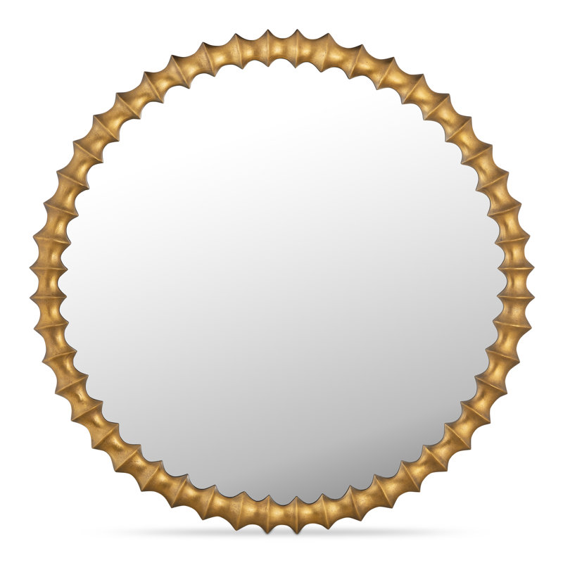 Whitby Mirror Aged Brass, Gold