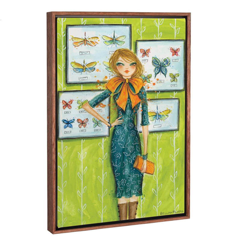 «Best Dress Butterfly Bow», art encadré, H 40 po x l 26 po x P 1,5 po, Toile avec cadre en bois classique