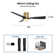 48'' Ceiling Fan with LED Lights