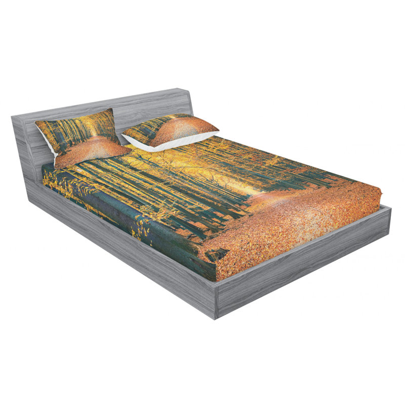 Microfiber Sheet Set, Queen Sheet Set with Fitted Sheet