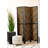 Rustic Tobacco Herringbone Folding Screen