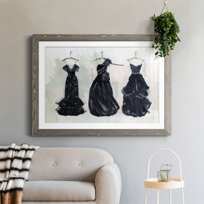 Noir et bling II - peinture encadrée