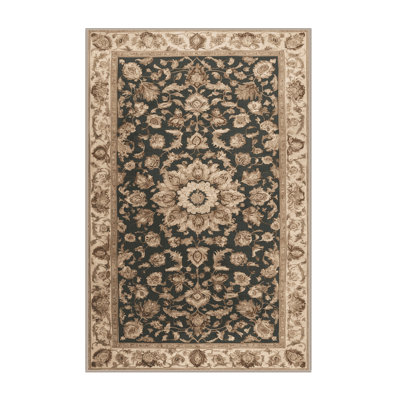 Machine Washable Persian Brown Area Rug
