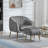 Accent Armchair with Ottoman-1712181959