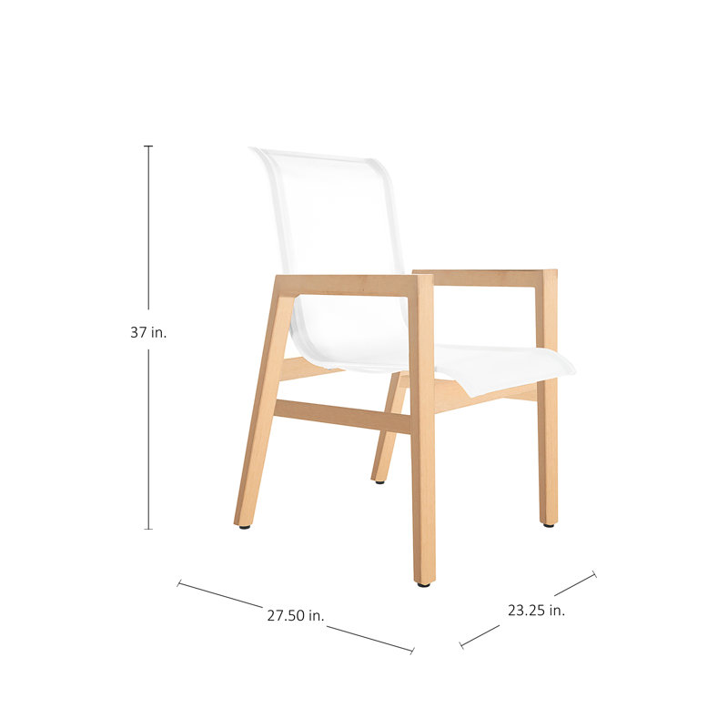 Seashore Patio Dining Armchair, Natural