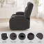 Fauteuil inclinable électrique à deux moteurs surdimensionné Clarie de 34,6 po de large Clarie-1693351807