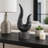 Abstract Curved Marble Statue Home Decor -Decorative Object For Table Figurine - Sculpture Accent Decoration For Living Room - 12", Gray & White