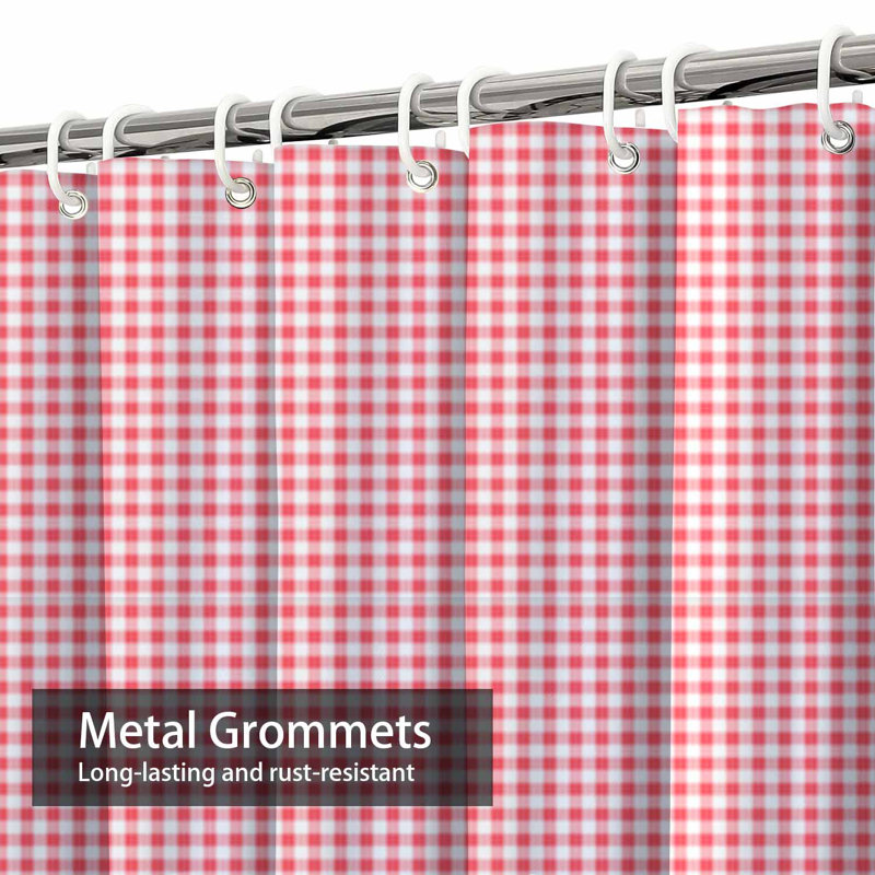 Rideau de douche Gingham Squares, L 72 po x l 78 po