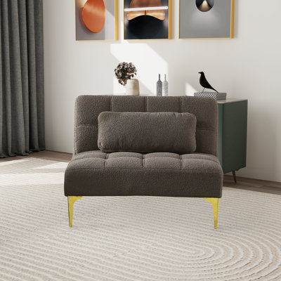 Upholstered 35.5'' Reclining Sleeper Sofa