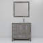 Ensemble de meuble-lavabo décalé à droite 36 po x P 22 po jacques, robinet et miroir 34 po.-66637674-90700291