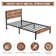 Alicia Platform Bed Frame with Wood Headboard and Footboard No Box Spring Needed