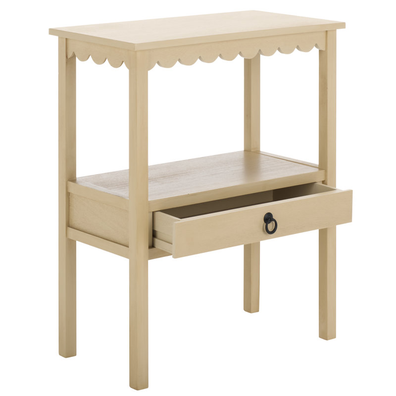 Branden Low Drawer Accent Table, Natural