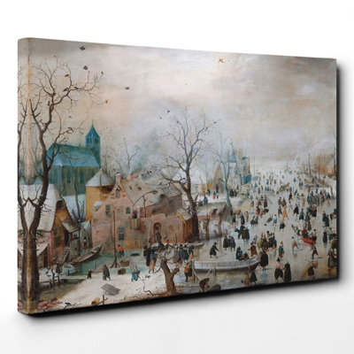 Hendrick Avercamp - Wrapped Canvas Painting