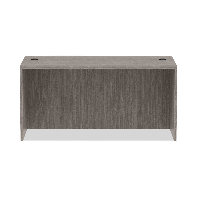 Gray Laminate Desk Shell with Cable Management