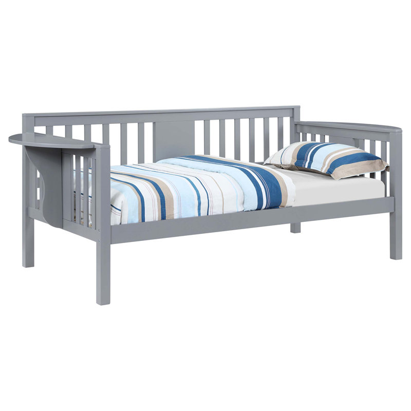 Albany Twin Daybed With Drop-Down Table, Gray