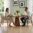 Upholstered Solid Wood Dining Chair Side Chair With Armrests-751817819
