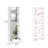 Urano Mirror Linen Cabinet, Four Interior  Shelves, Five External Shelves -White