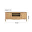 Crédence de rangement en bois massif l 59,1 po Vintage