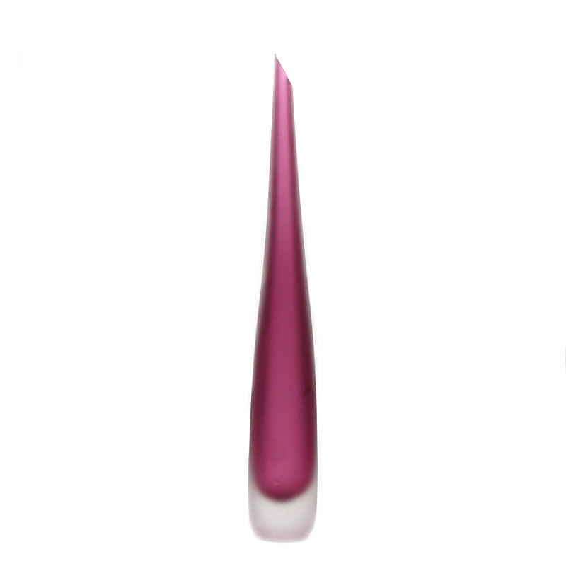 Murano Glass Flute Vase, Ruby