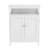 Bathroom Storage Cabinet In White, Double Shutter Door Model, Painted , Abundant Space, Effortless Assembly Instructions