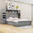 Wood Platform Bed with Built-in Outlets and Ample Storage-1507561964-1507561952