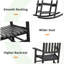 Chaise berçante en bois massif Schereville-814338199