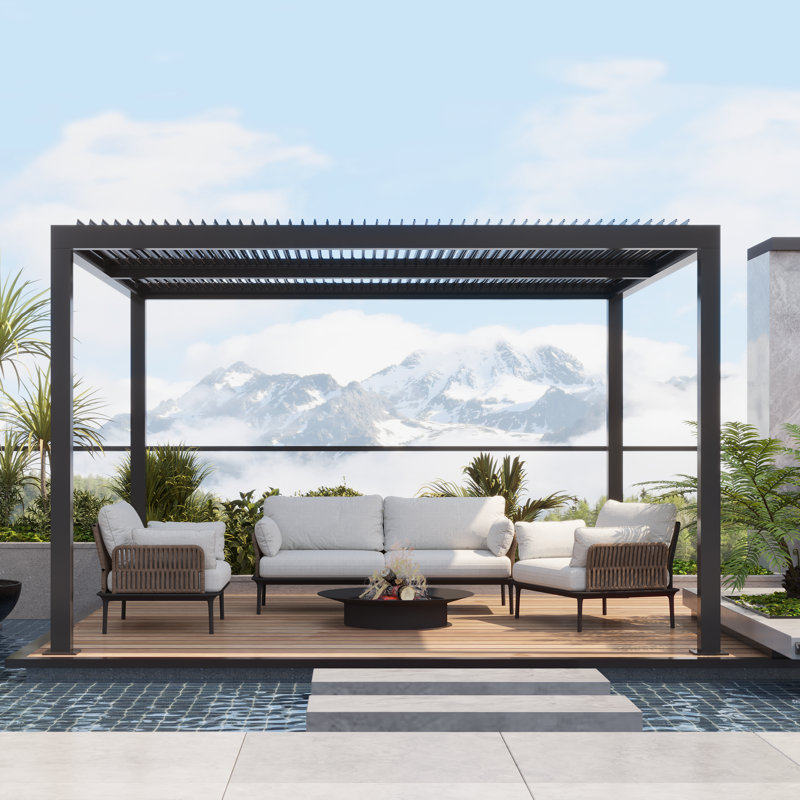 Aluminum Pergola, 3.7m x 3.7m