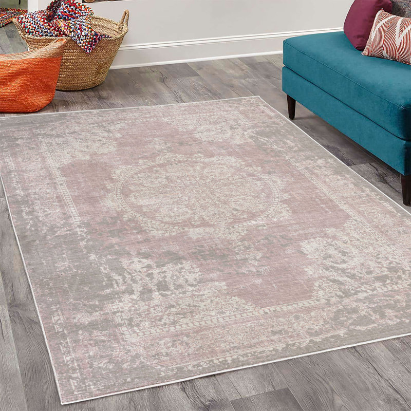 Tapis décoratif Boho, Rectangle 4 pi x 5 pi 7 po