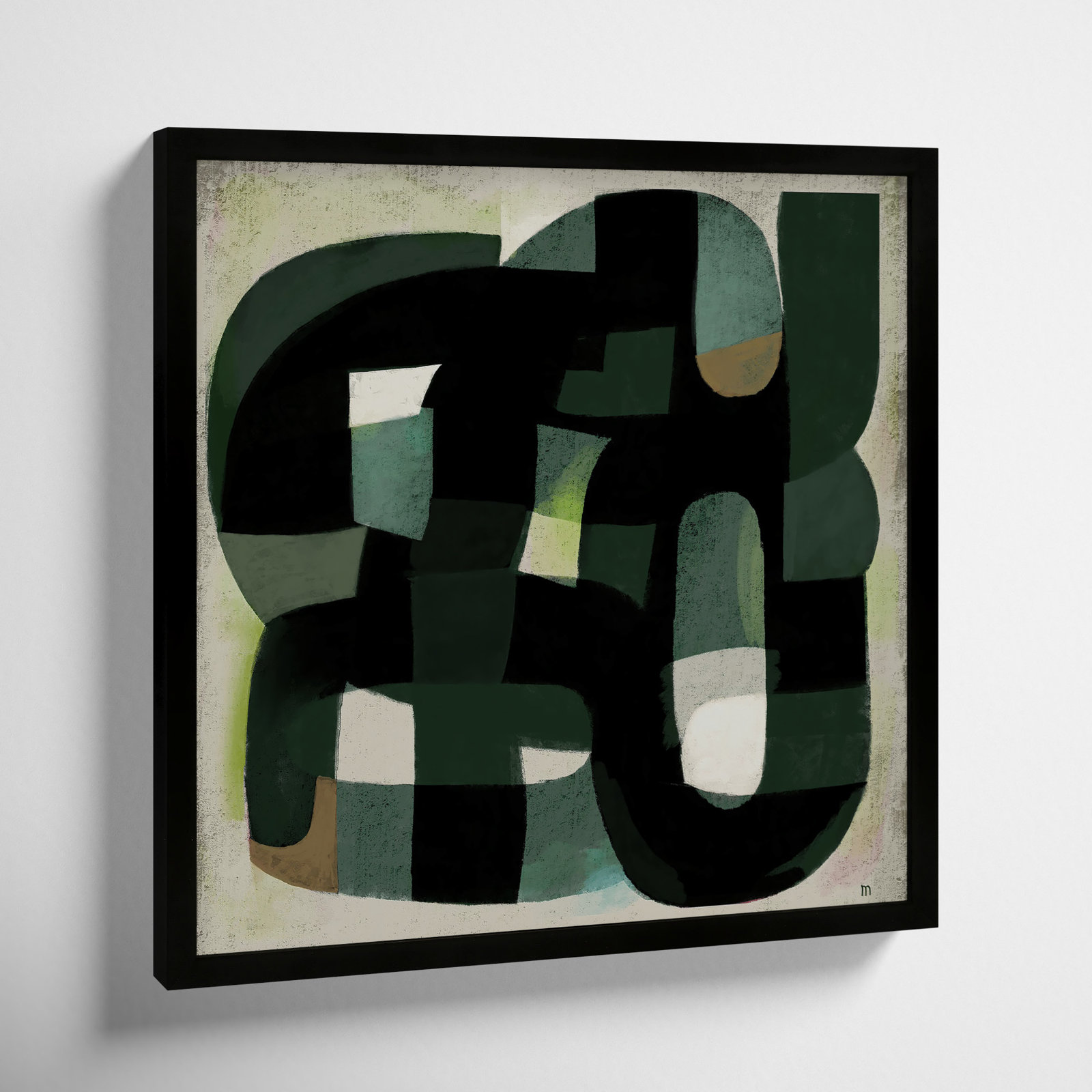 Into the Wild Print, 16" H x 16" W x 1.25" D, Black