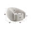 Fauteuil Isabel Boucle beige avec pivot-7802956