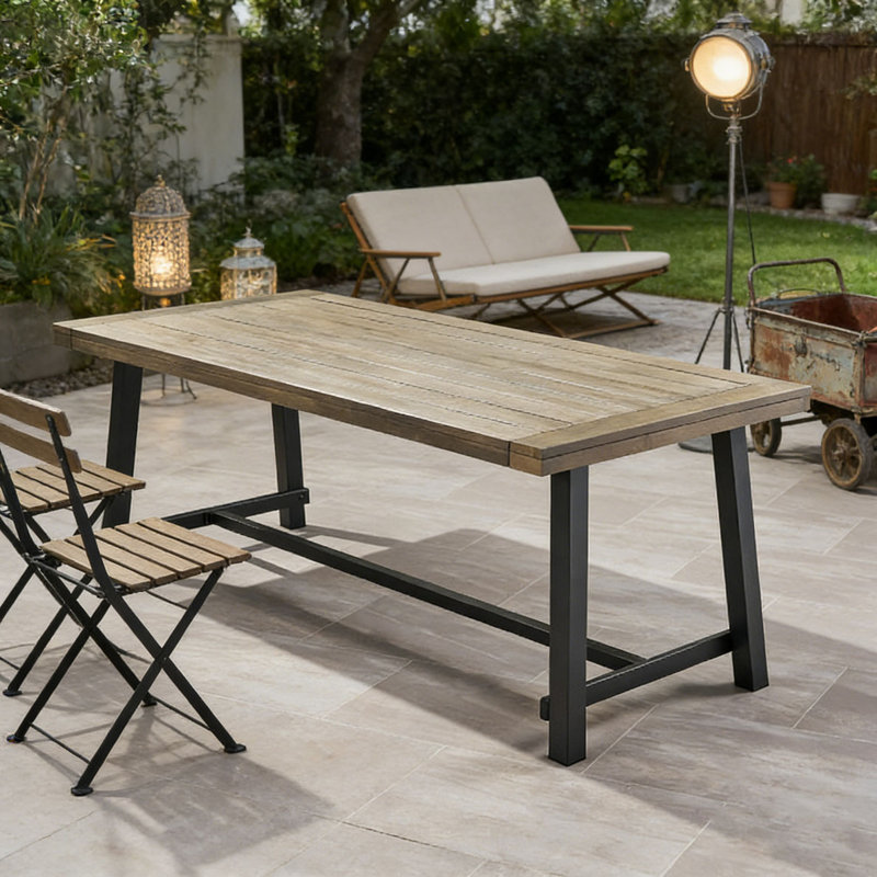 Outdoor  Wood Dining Table