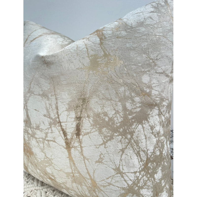 Abstract Square Cushion Cover, Cream Abstract