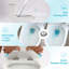 Toilette en céramique brute de 12 po, double chasse 1,1 / 1,6, charnière à dégagement rapide, carte Siphon Jet 800G, économiseur d'espace