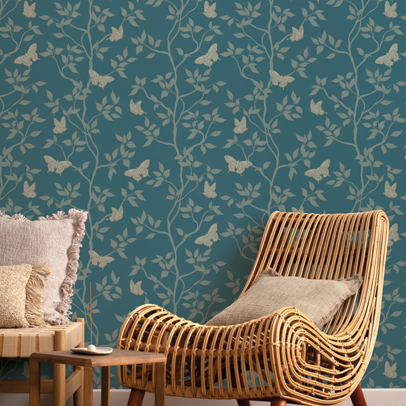 Papier peint floral Shaniyia, Épinette