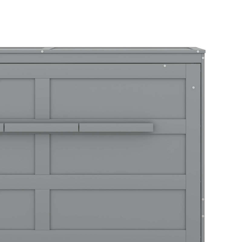 Armoire murale pliante pleine grandeur, moderne et compacte, Gris