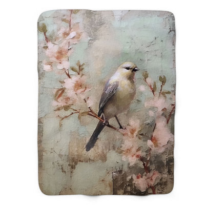 Couverture Cherry Blossom - 1 pièce Sherpa B Premium