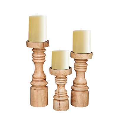 Wood Tabletop Pillar