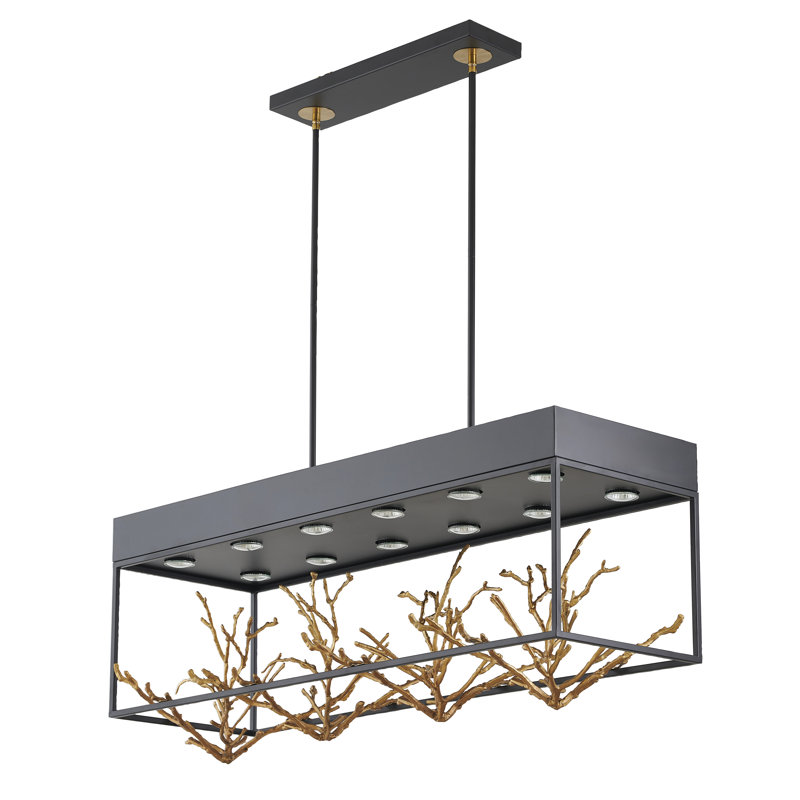 Modern 12-Light Branch Pendant 