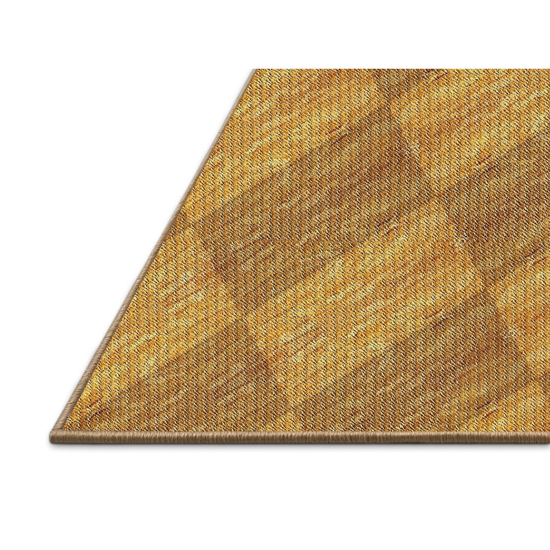 Tapis géométrique brun / beige, Rectangle 6 pi x 9 pi