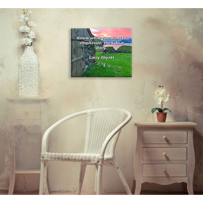 Trinx Gallery Wrapped Canvas By Larry Shyatt: "Know what you want to emphasize, then do it da