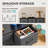  Tall Dresser for Bedroom Tall Fabric Dresser with Wooden Top - Tall Drawers, Sturdy Storage Tower for Bedroom, Closet, Nursery, Entryway, Kids Room-275192861