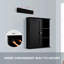 Armoire murale noire 23,6 po