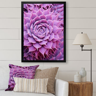 Cactus Mauve Majesty sur toile