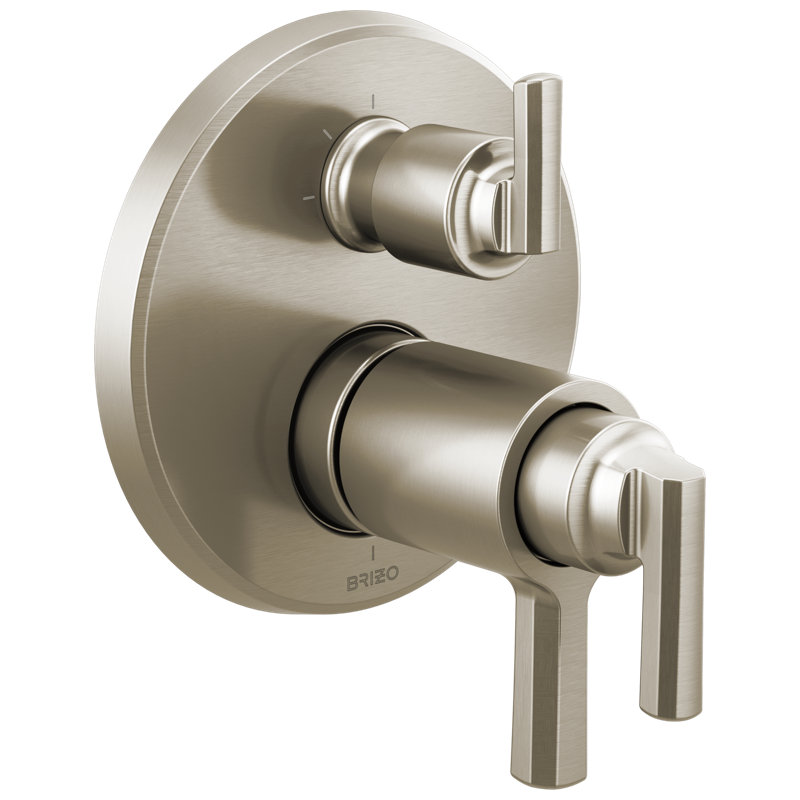Levoir® TempAssure® Thermostatic Valve with Integrated 3-Function Diverter Trim, Luxe Nickel