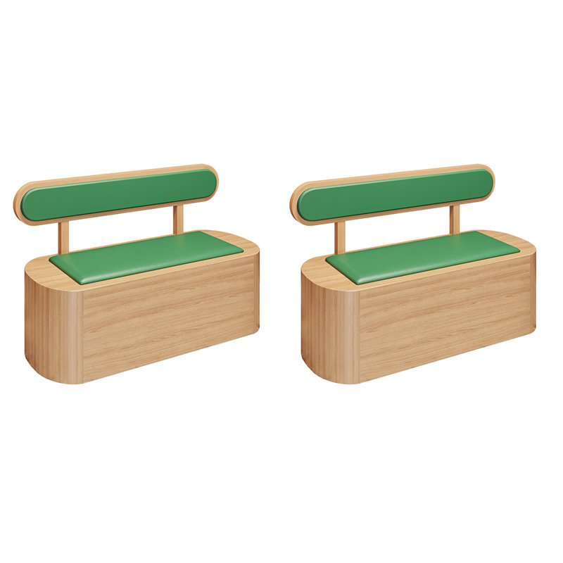 Banc rembourré en similicuir pour restaurant