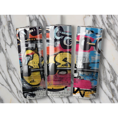 Choose Handmade Tumblers 591 mL Vacuum Insulated Stainless Steel (18/8) Travel Tumbler with Straw