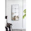 21 x 47 po Miroir mural rectangulaire en verre antique de style traditionnel, décoration murale pour console d'entrée